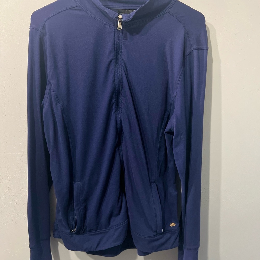 Energy Zone Navy blue long sleeve zip up jacket Large #athleisure #activewear
